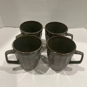 Sango Society Avocado 4701 Coffee Mugs Set Of 4